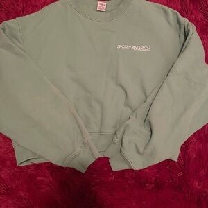 Sporty & Rich Sage Crew Neck Sweater
